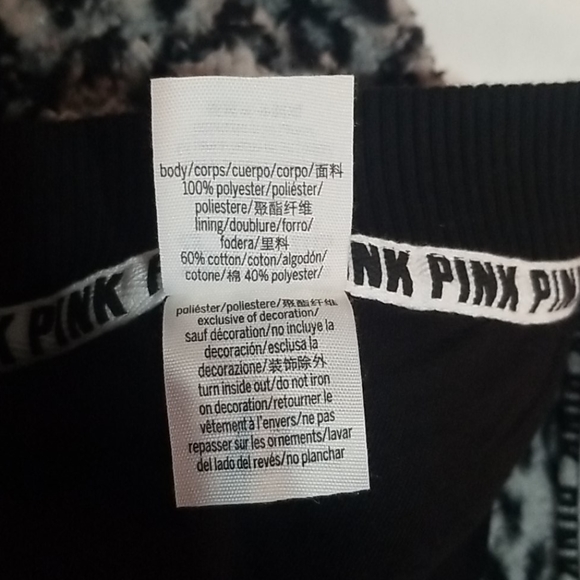 New PINK VS LTD EDT Leopard Sherpa Bomber Jacket - Picture 3 of 6